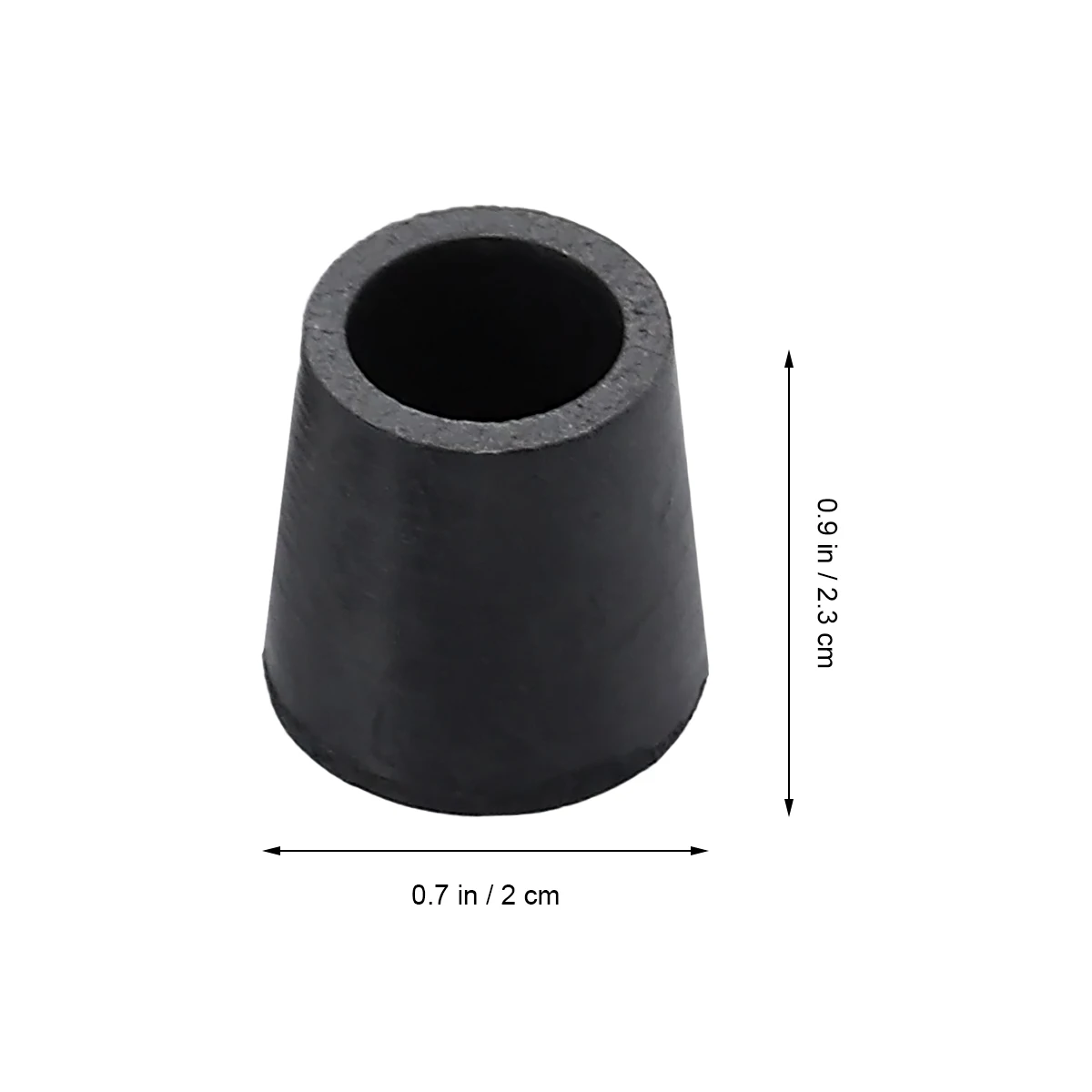4pcs Chair Leg Caps Pvc Plastic Feet Protector Pads niture Table Covers Round Bottom Black 12Mm Rubber Tips For Chairs Stools