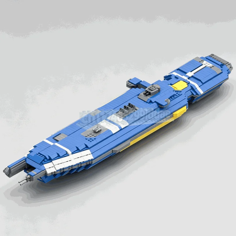 1622PCS MOC Sci Fi Galaxy Explorer Cruiser Space Warship Model Custom Puzzle DIY Assembly Building Blocks Creative Popular Gift