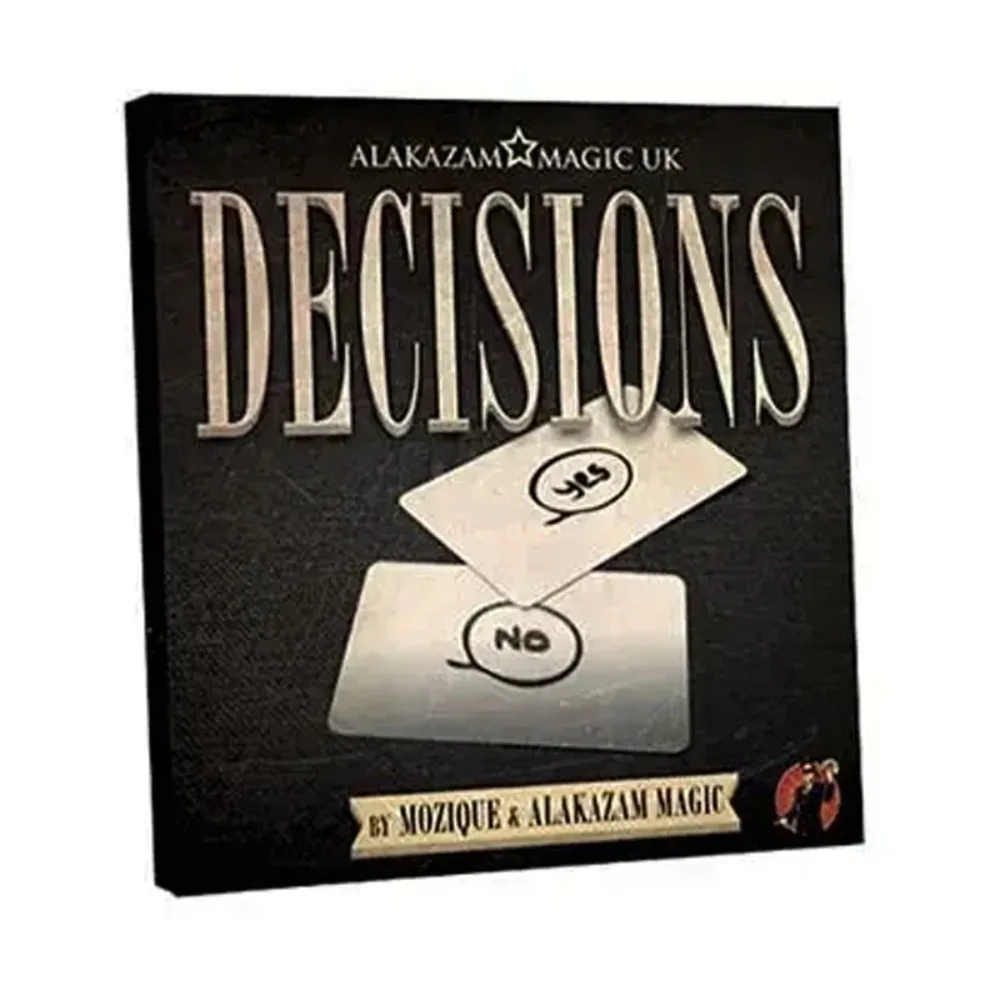 Decisions Yes/No Edition by Mozique Magic Tricks Close Up Stage Classic  Illusion Gimmick Prop Mentalism