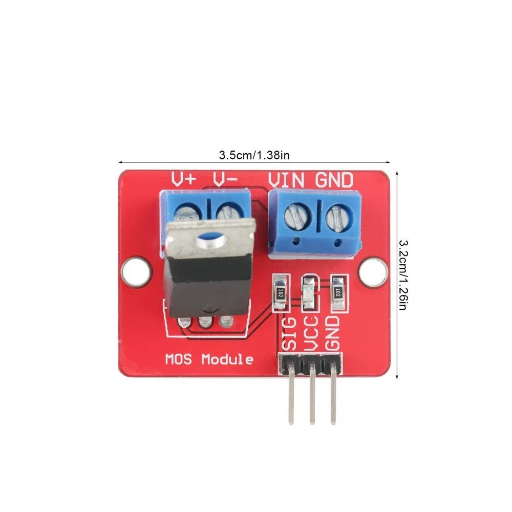 0-24V Top Mosfet Button IRF520 MOS Driver Module For Arduino MCU ARM Raspberry pi  IRF520
