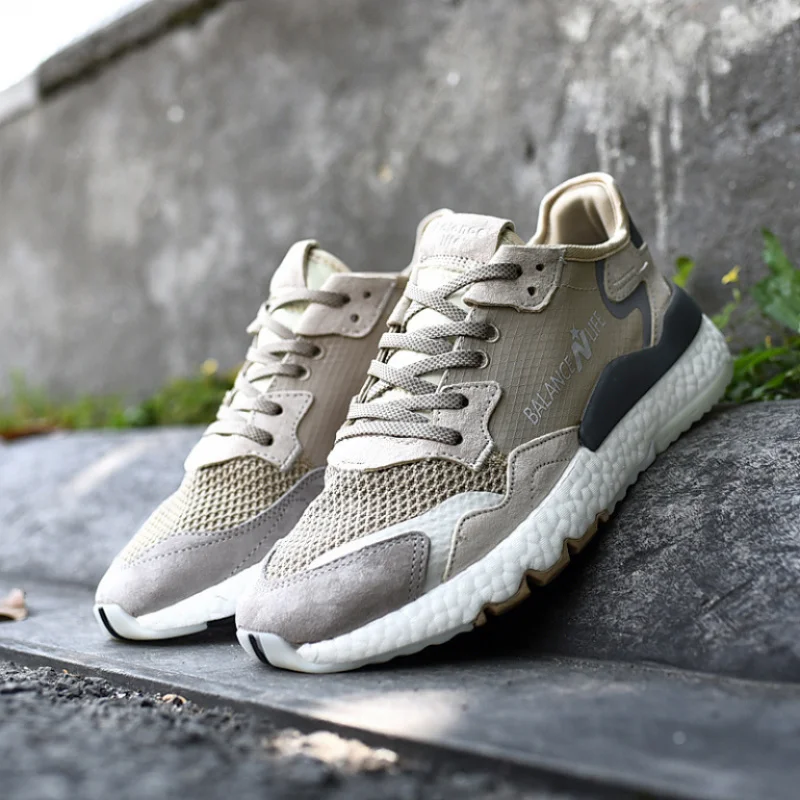 

2025 New Men's Autumn Shoes - Breathable Mesh Running Shoes, Carbon Plate Speed Training, Cushioned Anti-Slip Hiking, One-Push-O