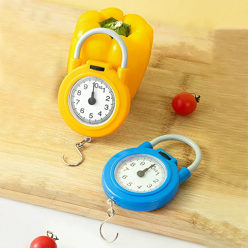 10kg Portable Hanging Mechanical Scale Fish Luggages Kitchen Scale Hanging High Precision Digital Hand Held Spring Scale