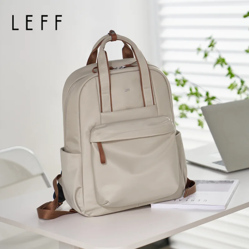 

LEFF New Women Backpack Super Large Capacity Laptop School Bag Trendy Female Bags Nylon Waterproof Travel Backpacks For Lady