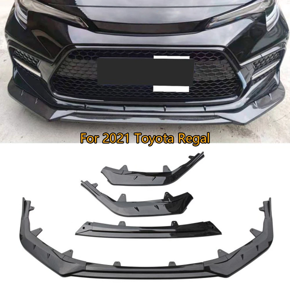 

Car Front Bumper Lip Spoiler Splitter Diffuser For 2021 Toyota Regal Cars Exterior Modification Accessories