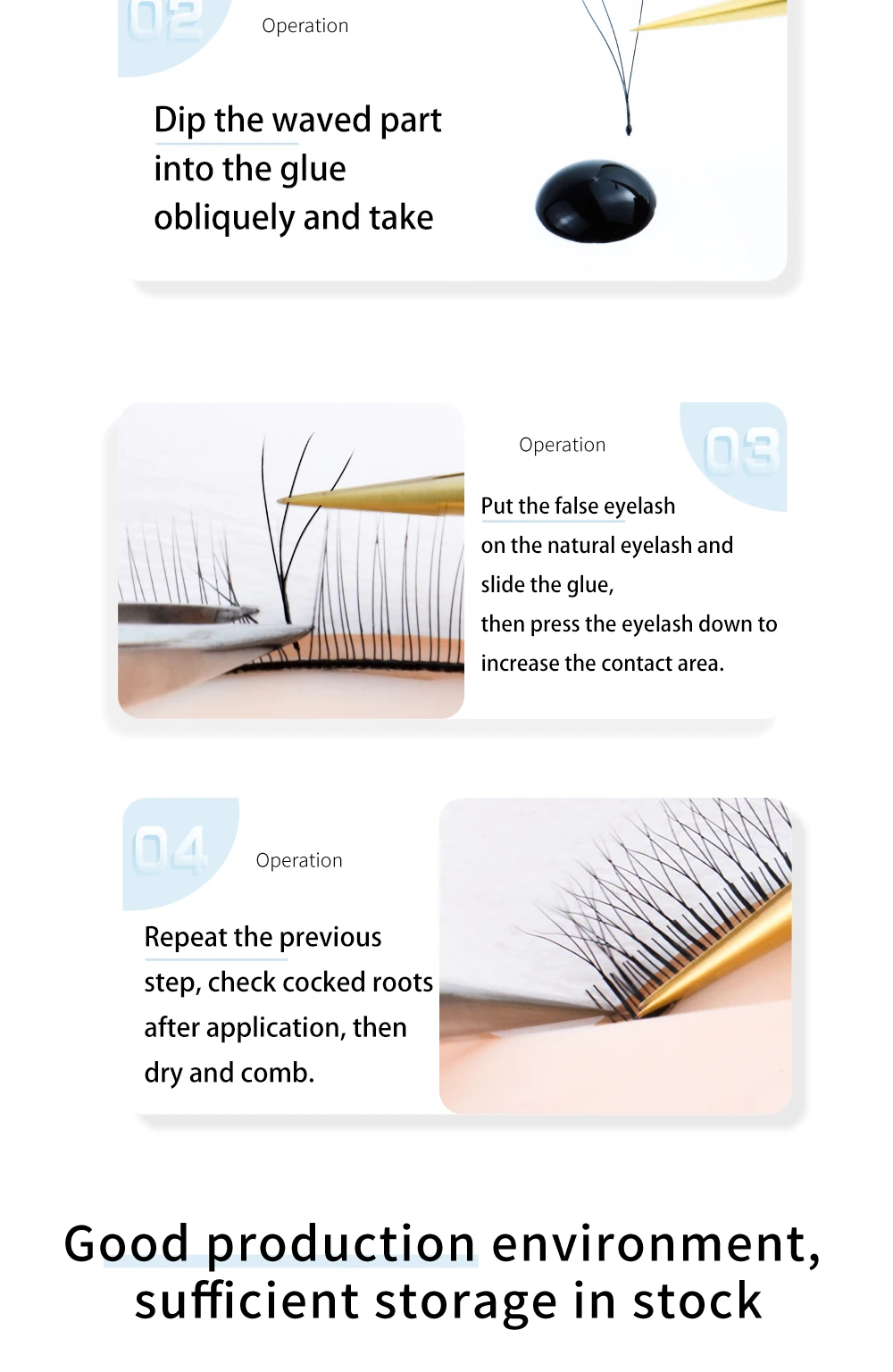 NAGARAKU Automatische Blumen-W-Volumenform 3D Vorgefertigte Fächerwimpern Natürliche Weiche Leichte Einzelwimpern Volle Dichte Faux-Mink-Cluster – Detail 38