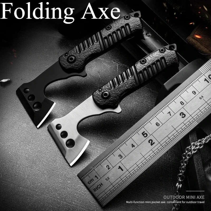 2025 New Outdoor Multi Functional Folding Mini Hand Axe Convenient Camping and Hiking EDC Emergency Survival Equipment