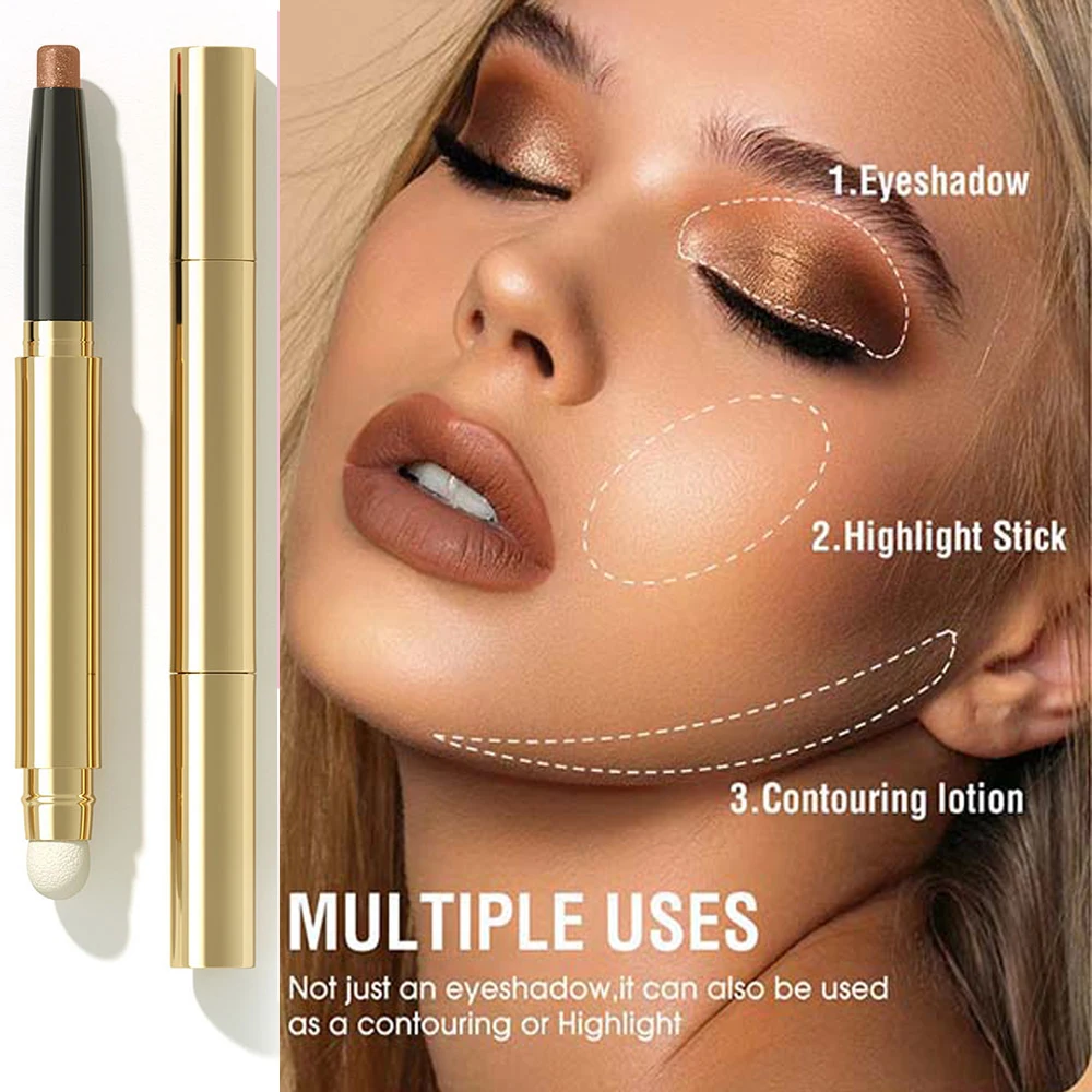 Eyeshadow Stick Eye Shadow Pencil Eye Makeup Cream Shimmer Glitter Smooth Eye Shadow Sticks Nude Matte Korea Palette Crayon Pen