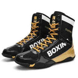 High Quality Wrestling Shoes Durable Boxing Sneakers Foot Protection Wrestling Shoes Men's Professional Fighting Shoes