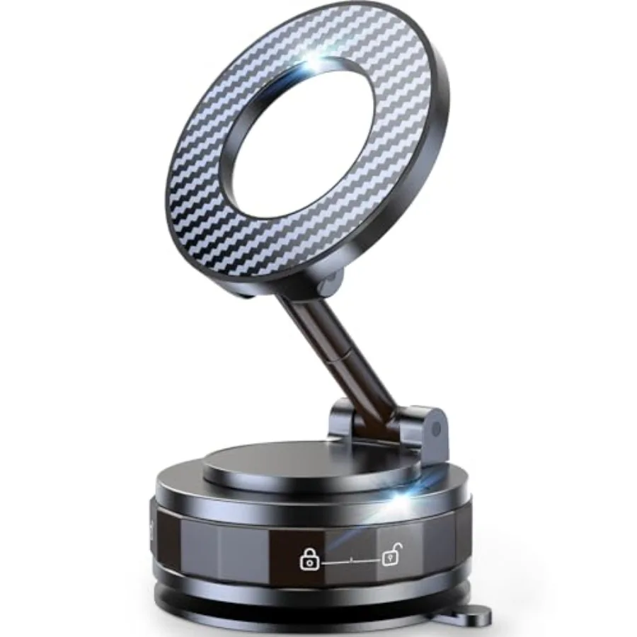 ที่ยึดโทรศัพท์มือถือในรถยนต์แบบแม่เหล็กปรับได้ 360 องศา พร้อมแรงดูดสูงกว่า 89 ปอนด์ และแรงแม่เหล็ก 3200gf สำหรับอุปกรณ์ iPhone และ Android