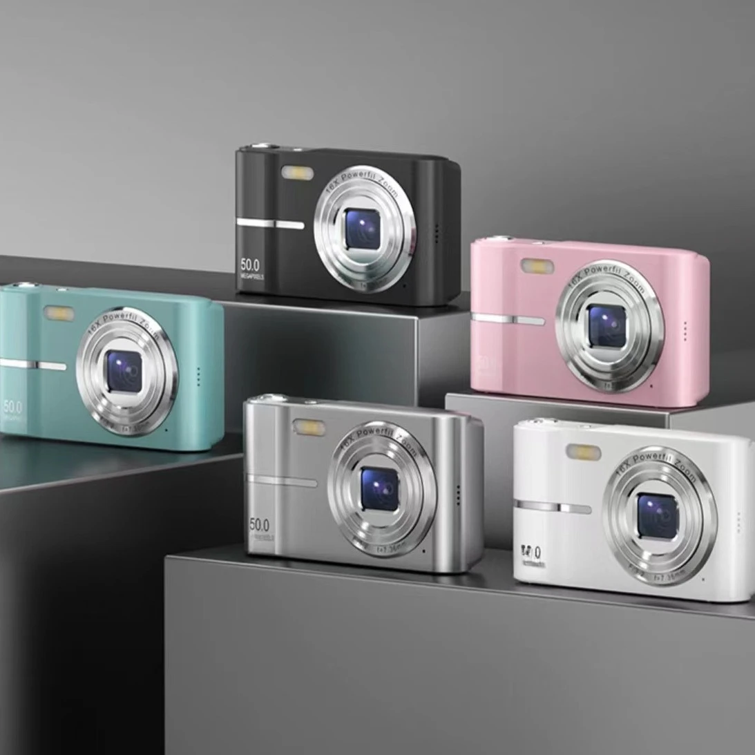 Chinese and English version 50 million pixel high definition ordinary digital camera, home selfie card machine