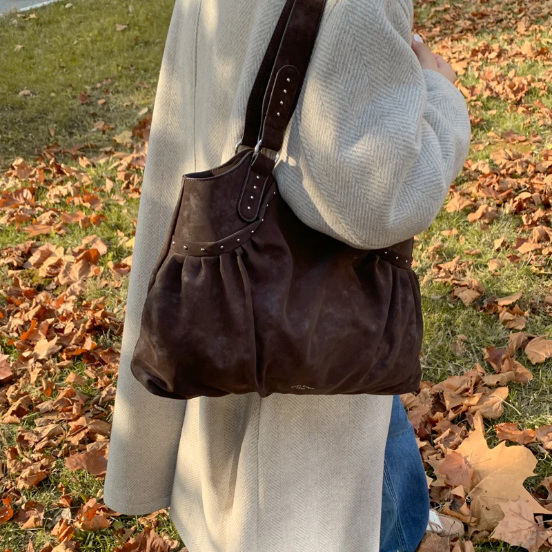 左側女性レトロソリッドカラー Pu レザーショルダーバッグ  - Luxury Bags Trend 2025 のレビューと価格
