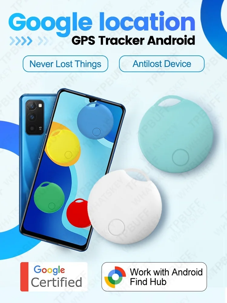 AliExpress Peocke Googel Find My Smart GPS Tracker for Android Tag Work With Android Google Find My App Key Finder Pet Locator Smart Tag for bike
