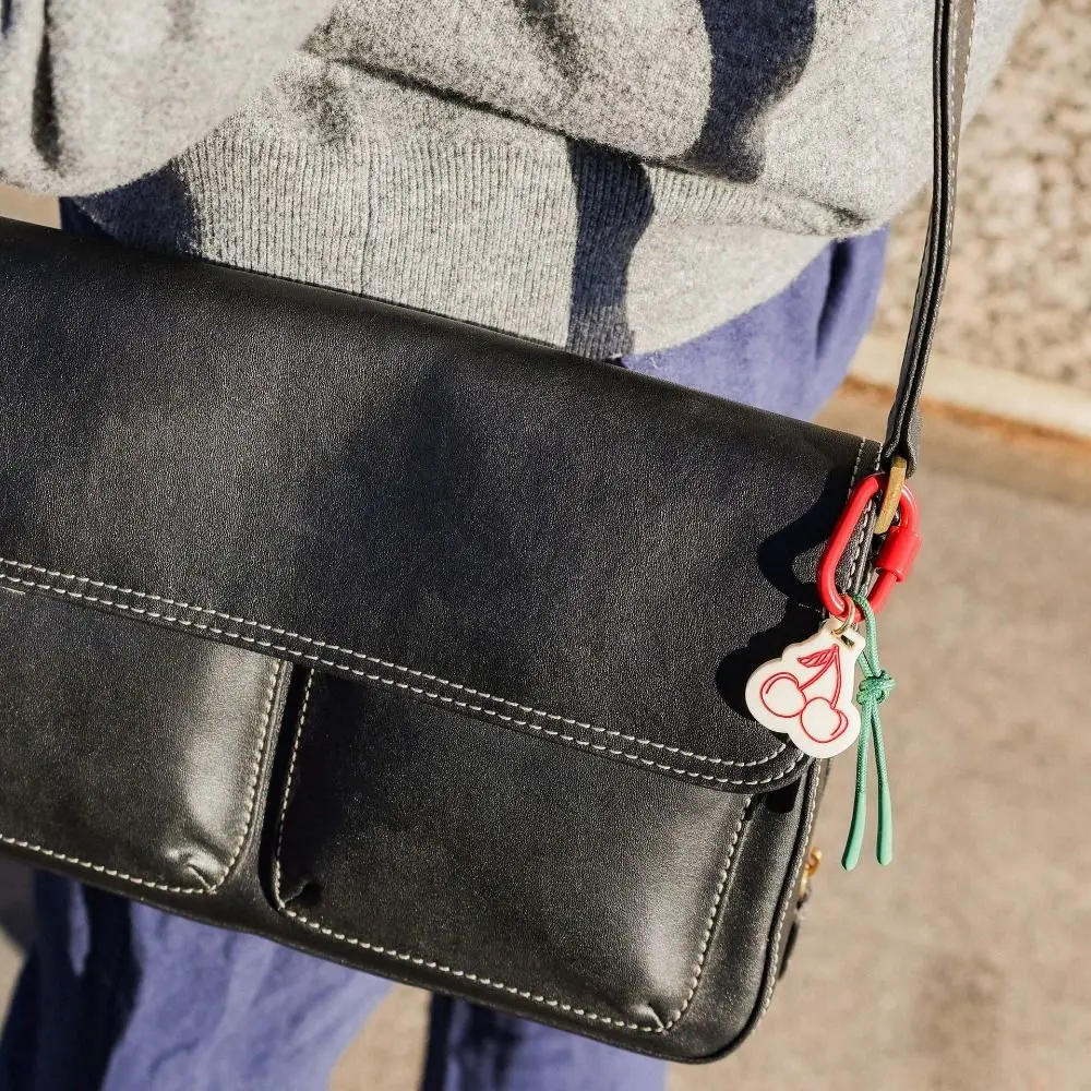 الاكريليك سحر الرجعية حبل المنسوجة قلادة هندسية سيارة كيرينغ الهاتف المحمول قلادة الأزياء الكرتون حقيبة سلسلة سحر