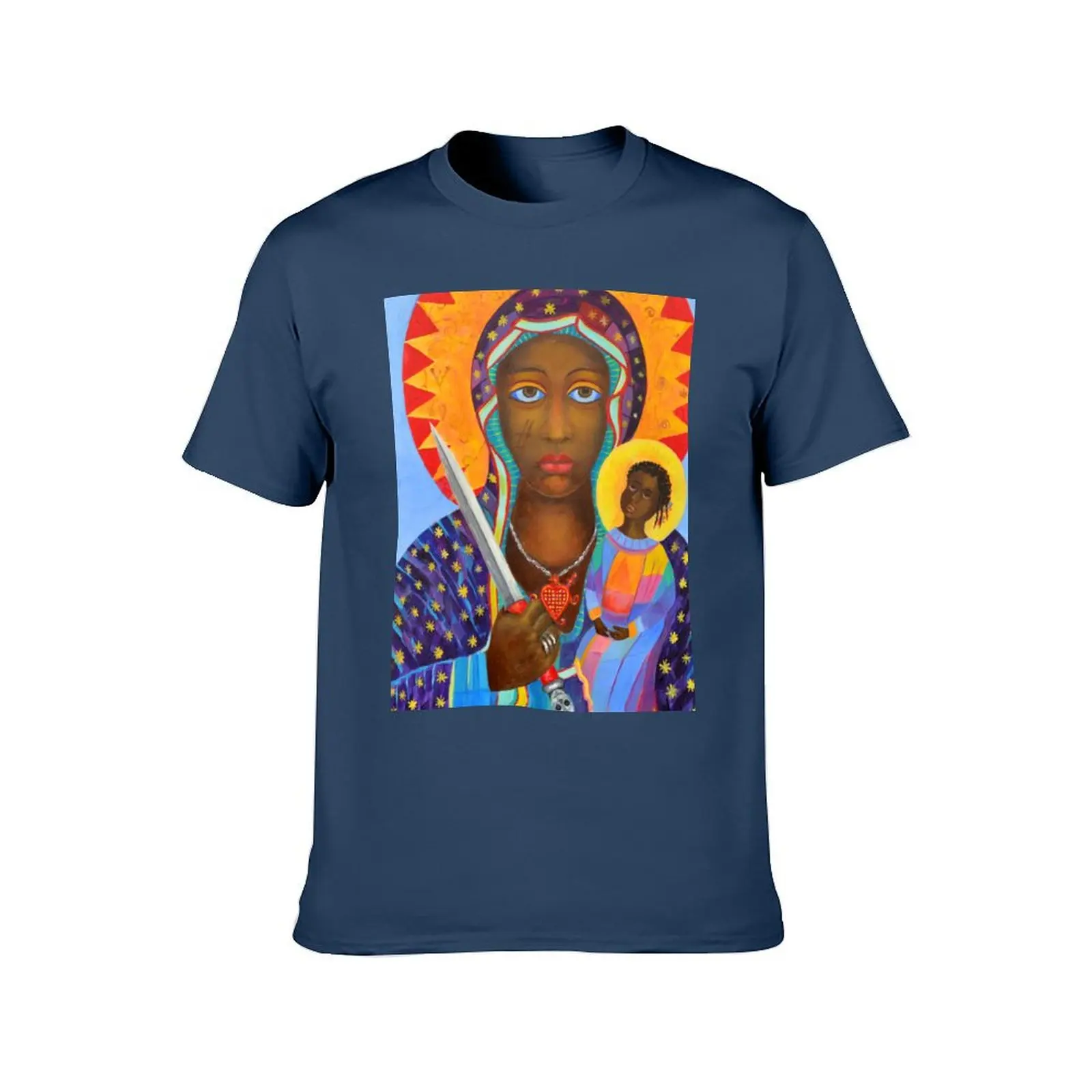 Black Madonna Poland artwork Polish Madonna print Virgin Mary painting Our Lady Religious painting T-Shirt