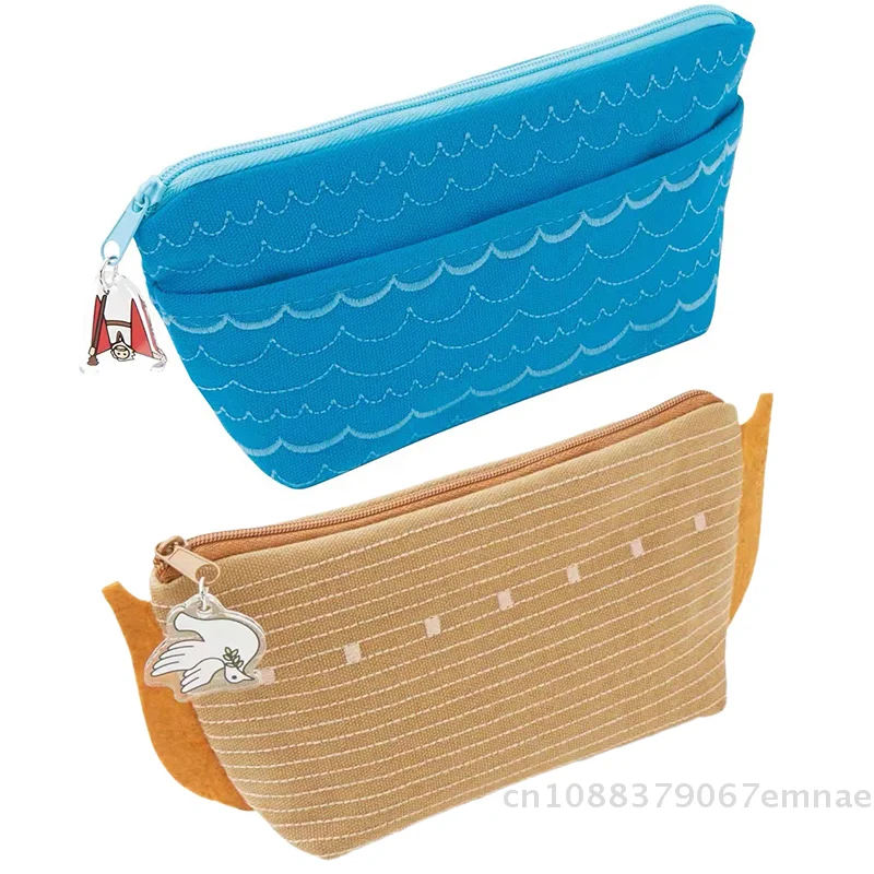 

[ZYAS]Cute Large Capacity Portable Cosmetic Bag Creative Cartoon Ocean Pencil Case Stationery Storage Bag School Supplies