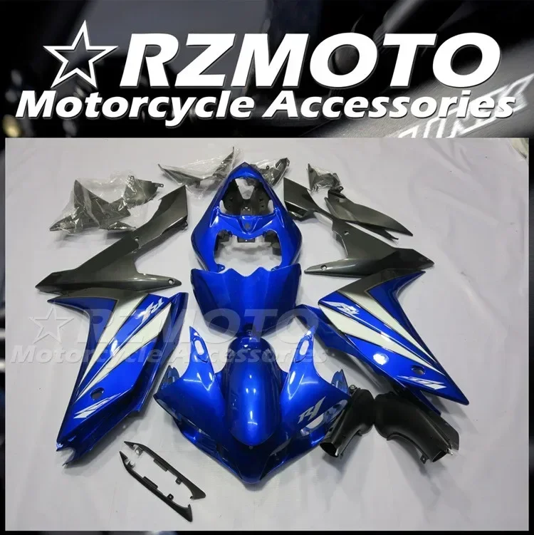 4Gifts New ABS Motorcycle Whole Fairings Kit Fit for YAMAHA YZF - R1 2007 2008 07 08 Bodywork Set Blue Gray