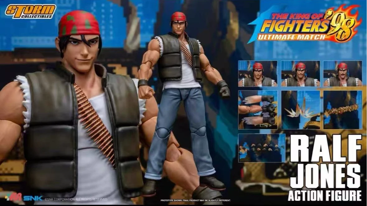 

В наличии Storm Toys King of Fighters 98 Ultimate Battle Ralph Jones SKKF14 Подлинная подвижная кукла