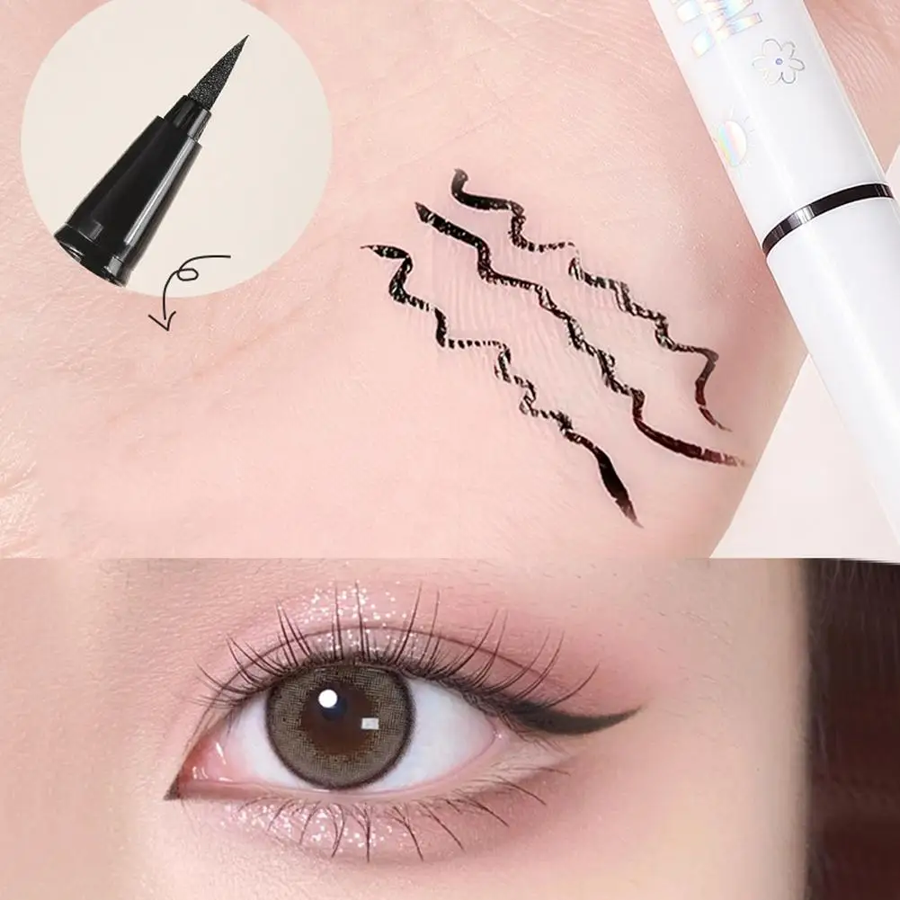 Eyeliner liquido opaco colorato impermeabile trucco ad asciugatura rapida duraturo Eyliner rosso viola verde cosmetici matita opaca X5y1