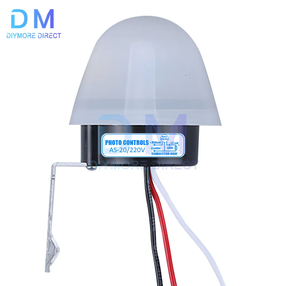 AS-20 AC 110V 220V 10A Waterproof Auto Switch On/Off Photocell Street LED Light Switch Sensor Switch Tool