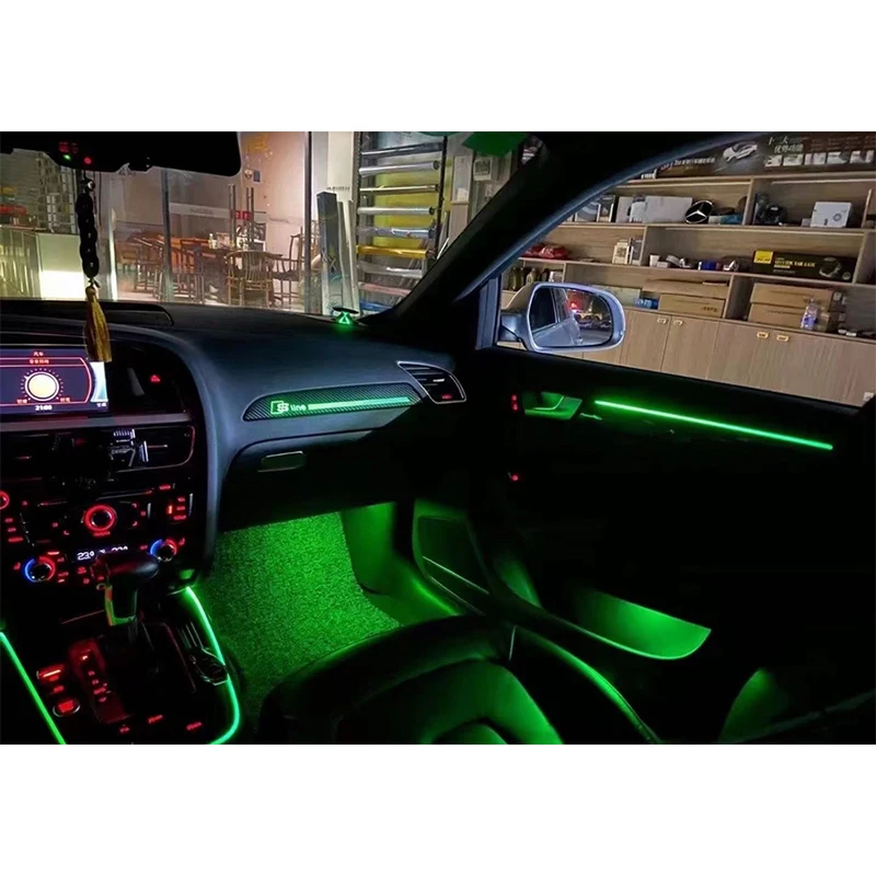 LED Ambient Light for audi A4 B8 A5 Q5 2009-2016 Carbon Fiber Original Car 21 Color Ambient Light