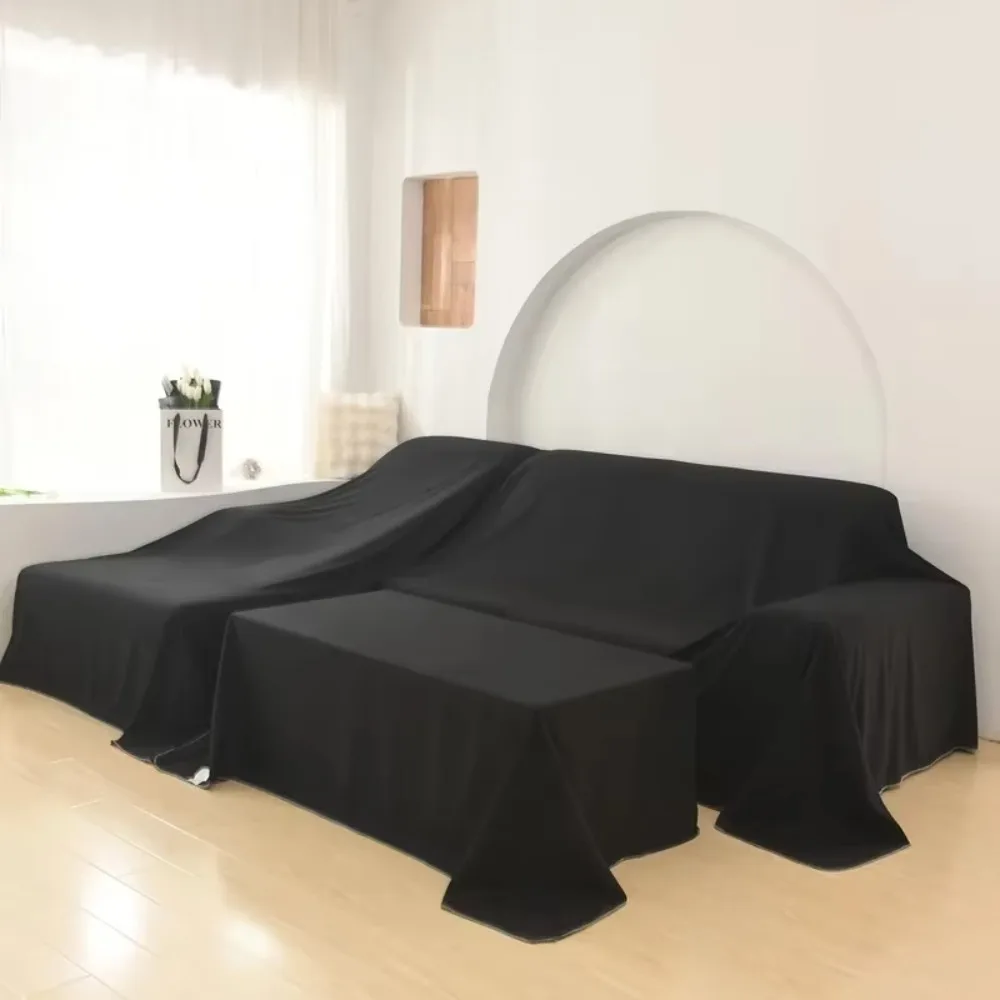 

Breathable Furniture Dust Cover Solid Color Washable Furniture Protective Cover Large Size Soft Sofa Cover Bed
