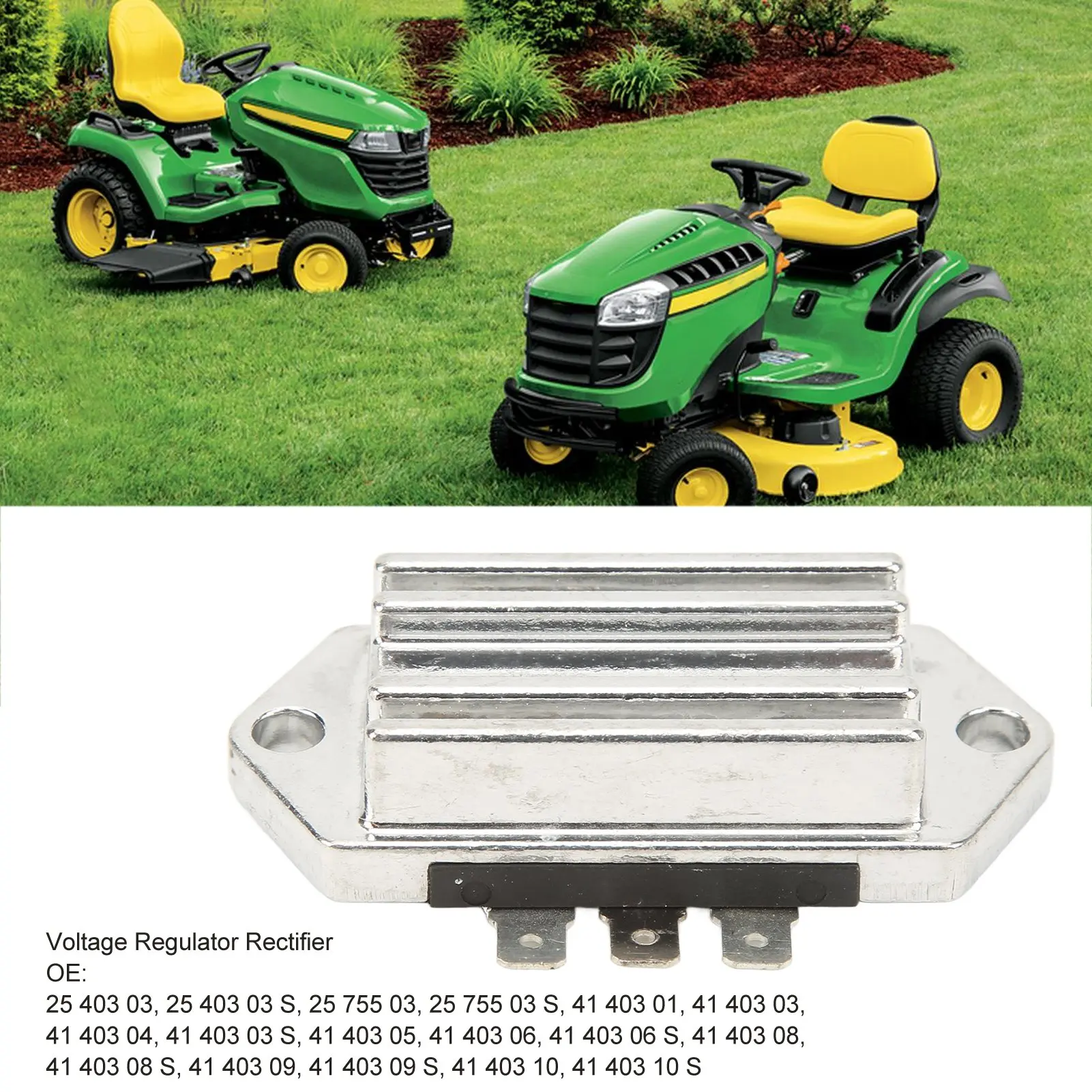 

Регулятор напряжения для газонокосилки, алюминиевый, 12В, с улучшенным теплоотводом, 41 403 01 для газонокосилок Kohler