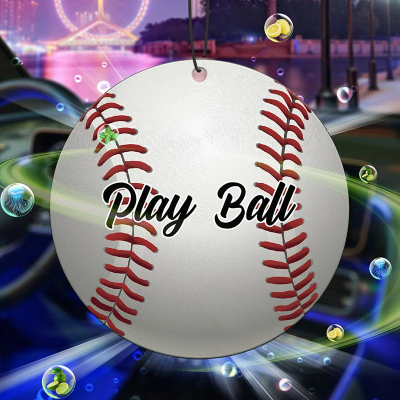 Baseball Enthusiast Arctic Ice Scent (Refreshing/Summer Style) Car Air Freshener, Wardrobe Air Freshener, Perfume, Rearview Mirror Decoration, Car Interior Pendant, Natural Scent to Purify the Air, Anime Cartoon Toilet Sachet, Living Room Office Room Bedside Hanging Ornament