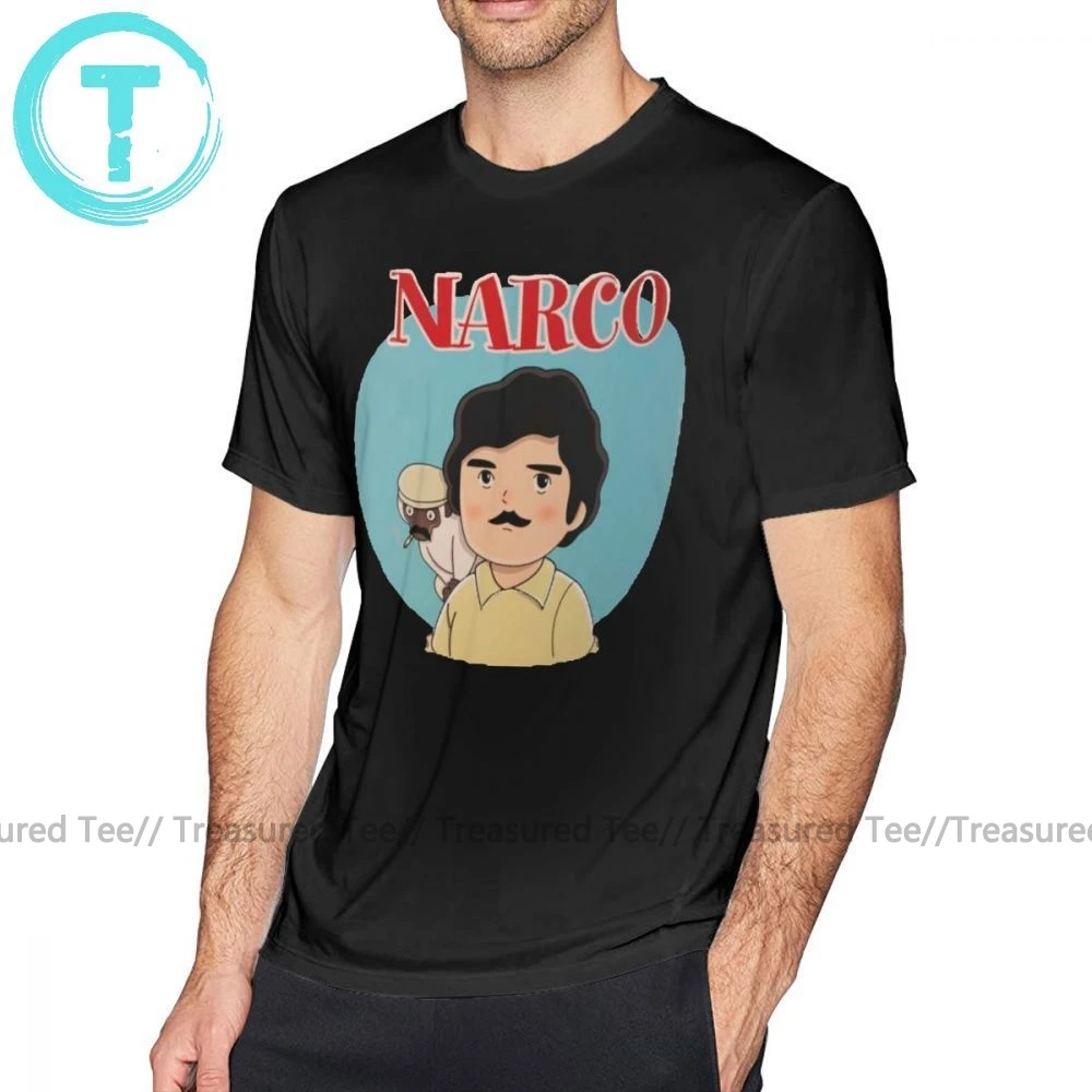 Narcos T Shirt Narcos T-Shirt Fashion Mens Tee Shirt Funny Printed 100 Cotton Short-Sleeve Oversize Tshirt