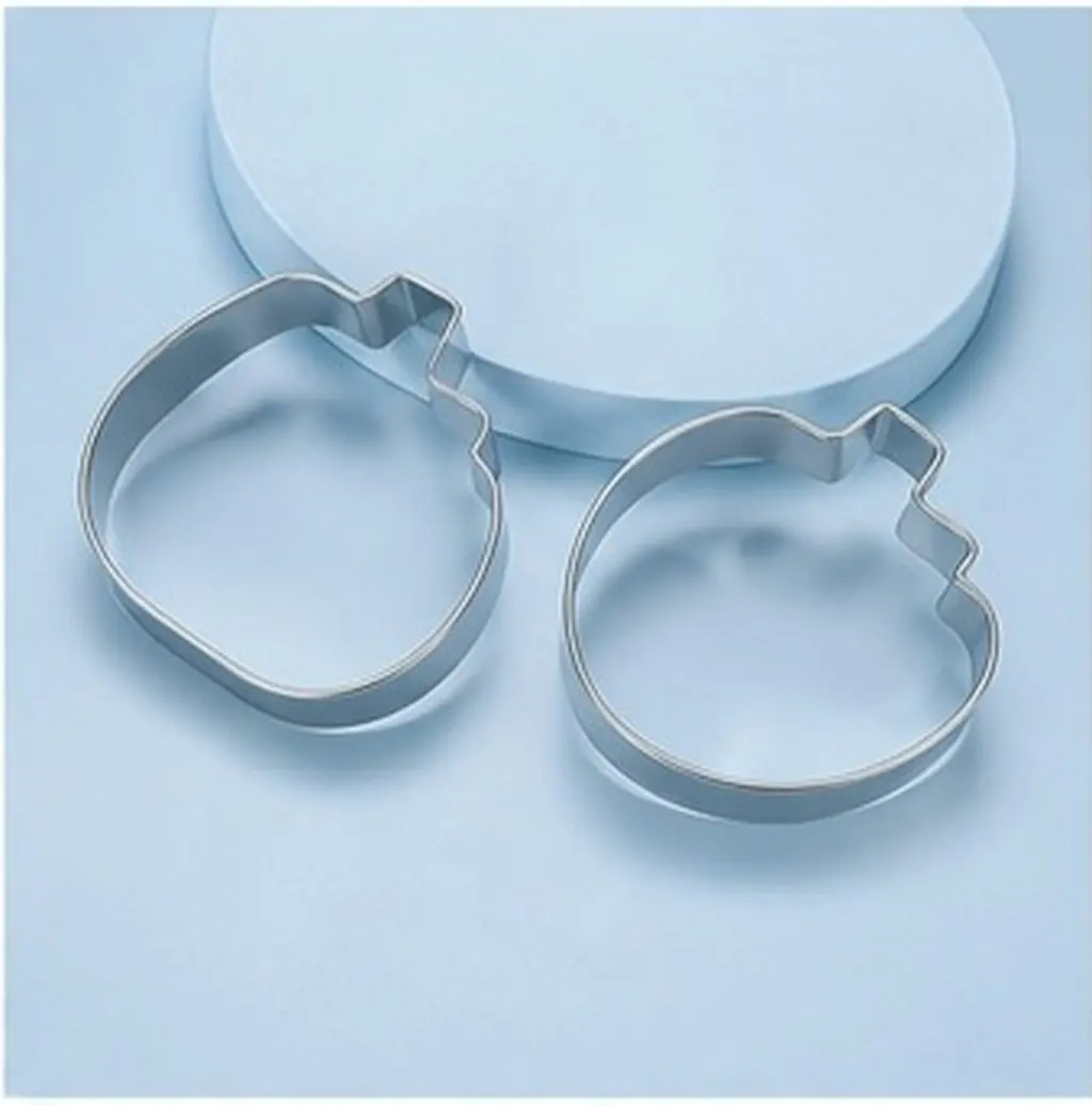 2Pcs Jack O Lantern Cookie Cutter Stainless Steel Food Safe Rust Proof Biscuit Mold for Cookies Baking Chocolate Pie Dough
