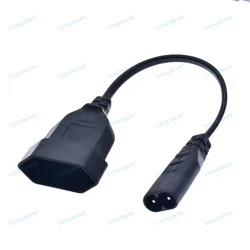 IEC320 C8 Male to Europe CEE7/16 Connector Female Power Extension Cable For PDU UPS