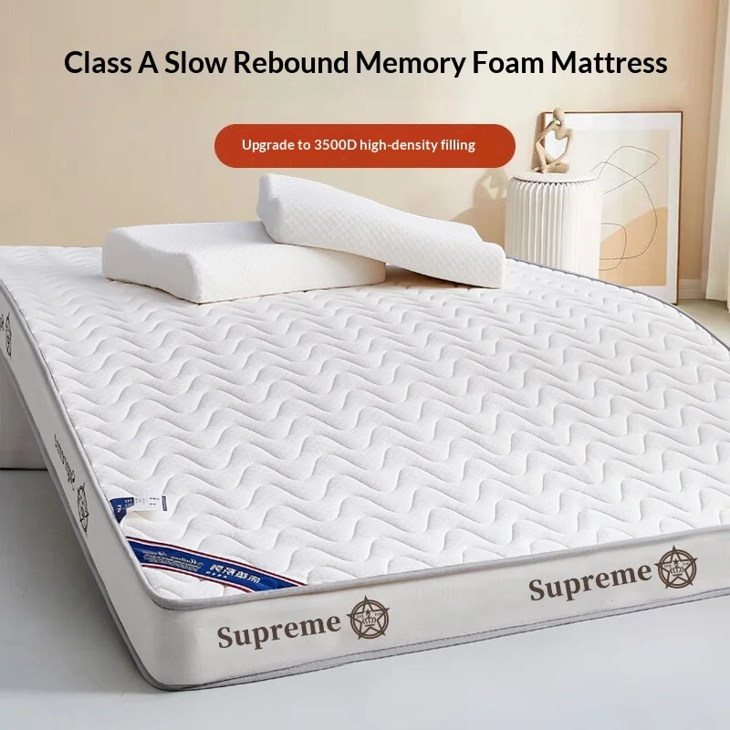 Thick Latex Memory Foam Mattress Pad Foldable Single Twin Student Dorm Tatami Soft Sponge Bed Topper Portable Bedroom Furniture image 4