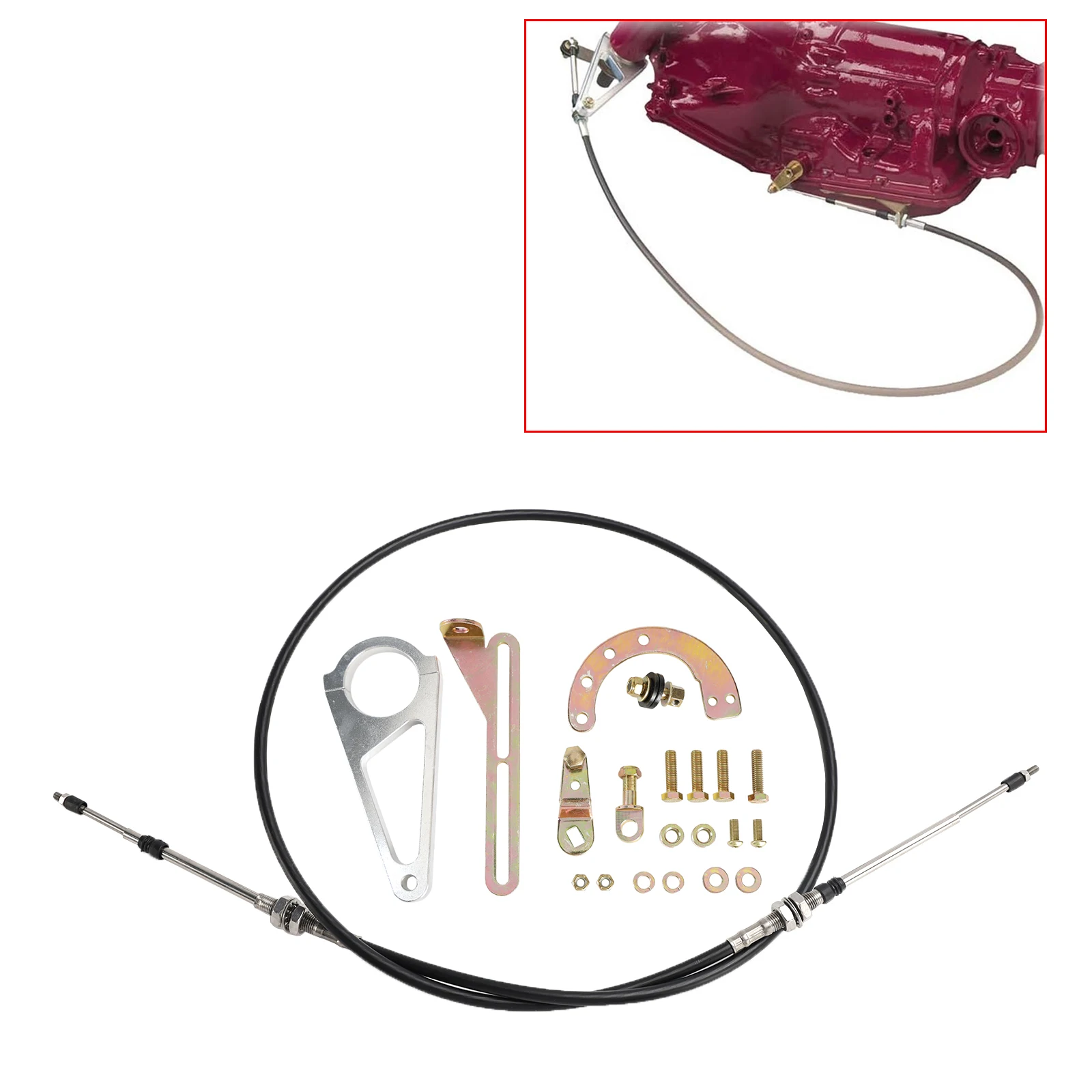 Artudatech Cable Column Shift Linkage Kit High Strength ACA-1804 For TH350 TH400 700R4