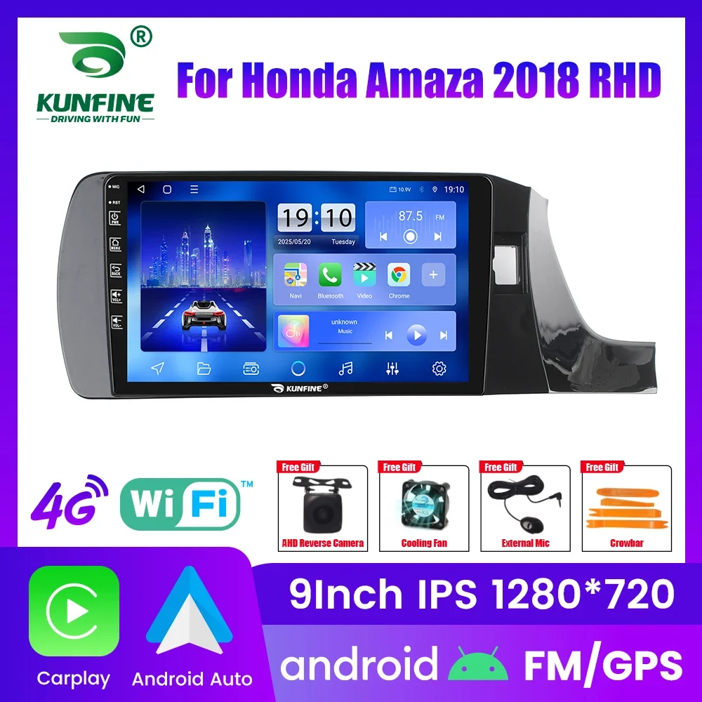 

Автомагнитола Android для Honda Amaza 2018 RHD, 2DIN, 8-ядерный процессор, GPS-навигация, IPS-экран, поддержка CarPlay и Android Auto
