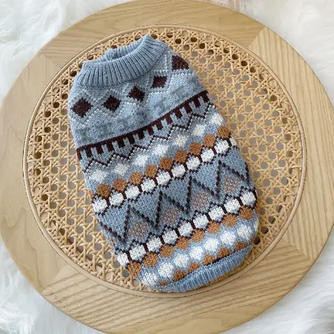 कुत्ते का बुना हुआ स्वेटर दिल पिल्ला स्वेटर छोटे बिल्लियों और कुत्तों के लिए गर्म नरम पालतू छुट्टी कपड़े क्रिसमस 10 best sales कुत्ते के दिल का स्वेटर - №4