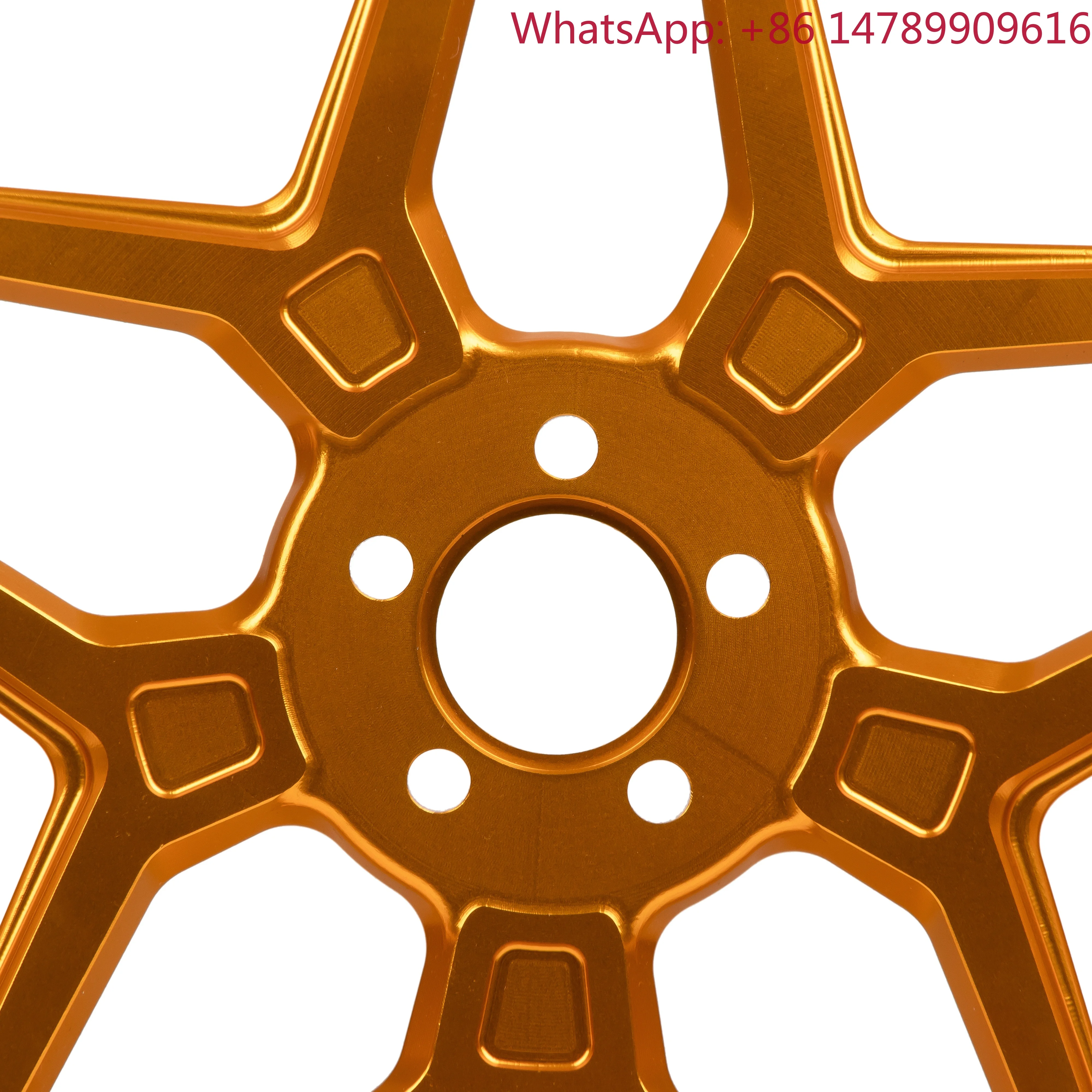 Customizablewheel Sizes.HOPROUSA Replacement 6061T6 Alloy Forged Wheel Golden Five-Point Star Design 1-Year Warranty Shanghai-Ma