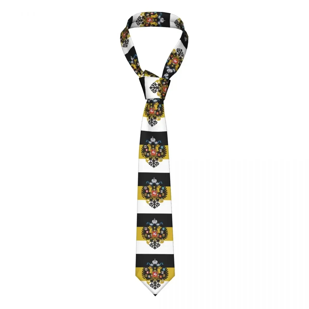 Fashion Russian Empire Flag Ties for Business Custom Men Russia Proud Necktie