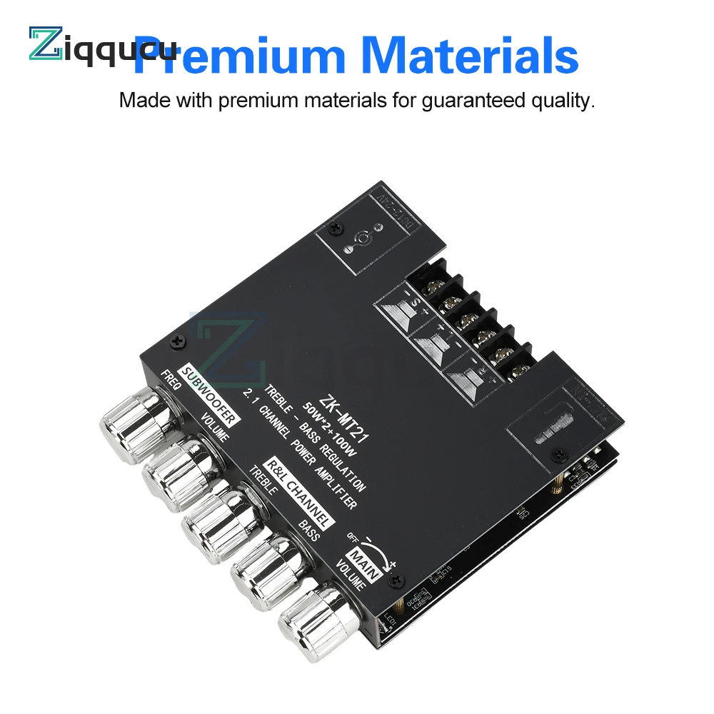 2.1 Channel BT Digital Power Amplifier Module Subwoofer Amplifier Board 50W*2+100WPower Audio Stereo Amplifier Board - Image 2