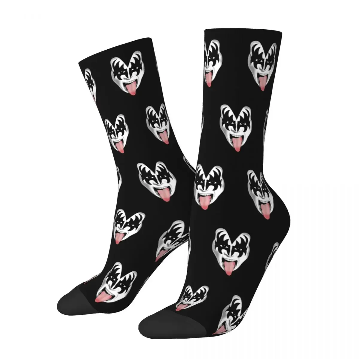 

The Demon Kiss Band Gene Simmons Socks Men Women Funny Happy Socks Novelty Street Style Spring Summer Autumn Winter Gifts