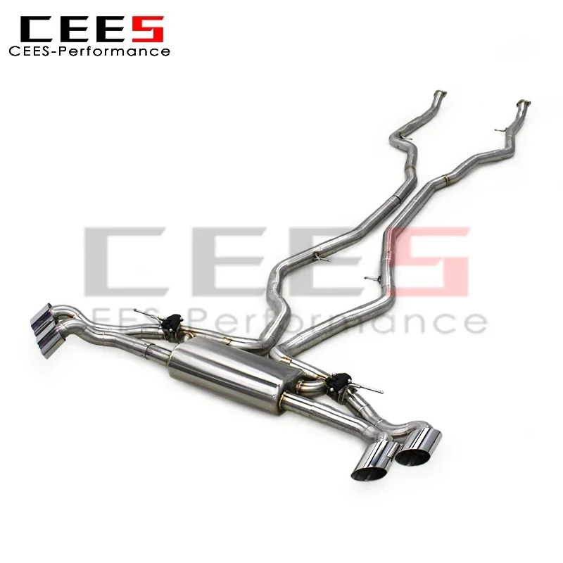 

cees 2008-2013 Upgrade Valved Exhaust for BMW X5 50i N63 4.4T Catback Exhaust System High Quality Stainless Steel Exhaust Pipe