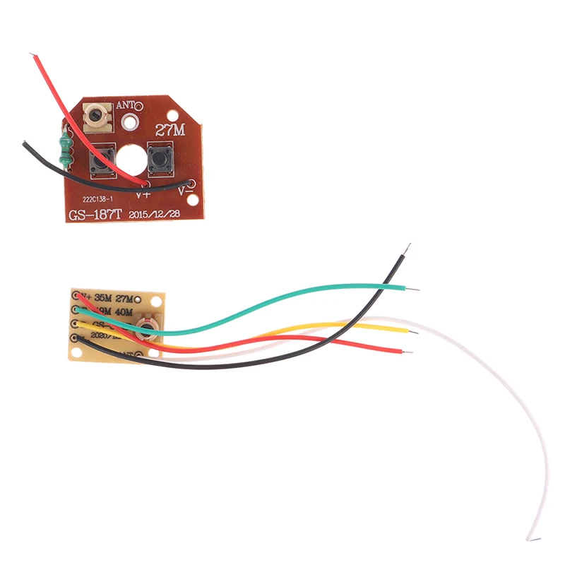 4CH RC circuito de Control remoto PCB transmisor receptor placa rc piezas de coche con antena sistema de Radio