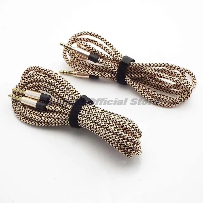 AUX Cable Cord Jack 3.5mm Male Audio Speaker Connector Wire for Headphones Car MP3 MP4 Player