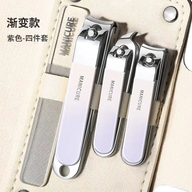 Imagem -03 - Nail Clippers Conjunto For Pedicure Nail Clippers Faca Ear Peeler Convenient Beauty Tools