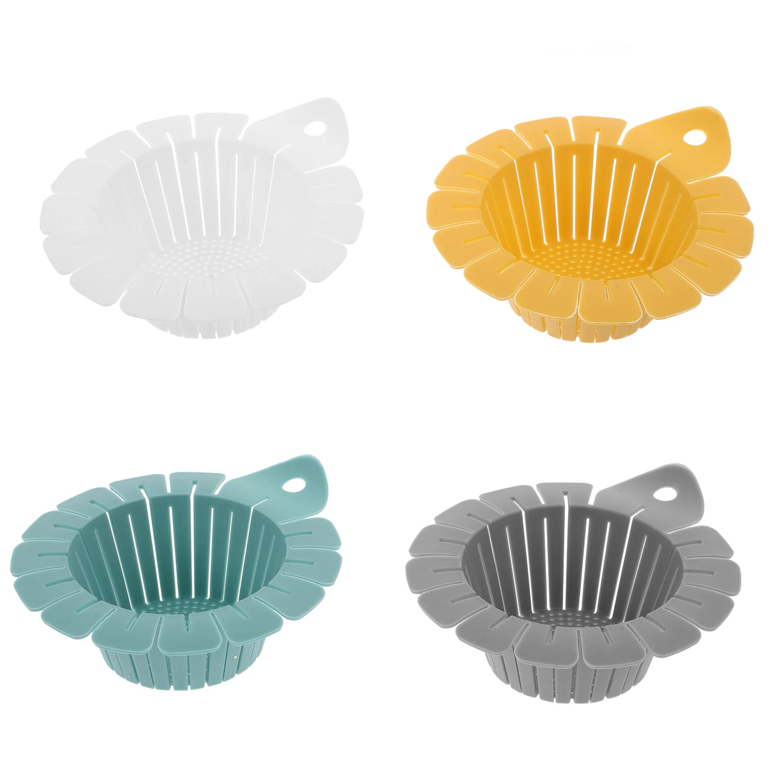 4 шт., корзина для фильтра для раковины, пластиковый кухонный сливной фильтр, ловушка для пищевых отходов, пробка для волос, сито для мусора для кухни, ванны