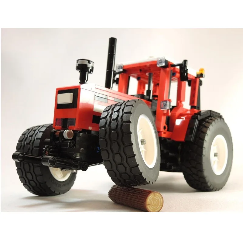 MOC-245050 Urban Agriculture Farm Tractor Bouwsteenmodel, 754 stuks, MOC Creatief verjaardagscadeau voor jongens voor kinderen