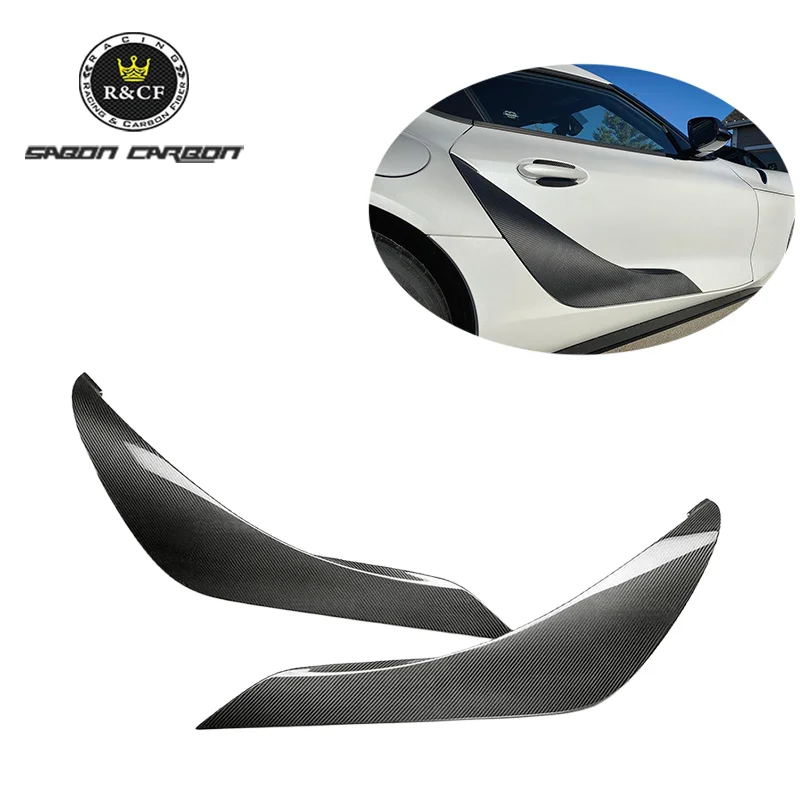 

20-21 отделка боковой двери из углеродного волокна для Toyota GR Supra A90 A91 MK5 MKV