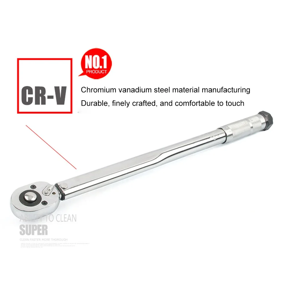 1/2 Square Drive Torque Wrench 10-150N.m Preset Bicycle Torques Key Accuracy 4% Torque Wrench Car Bike Repair Hand Tools