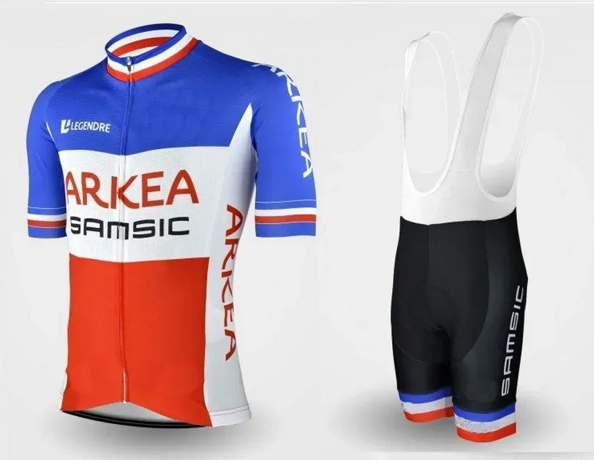 2020 ARKEA SAMSIC  TEAM FRANCE SHORT SLEEVE CYCLING JERSEY SUMMER CYCLING WEAR ROPA CICLISMO+BIB SHORTS WITH LASER CUT