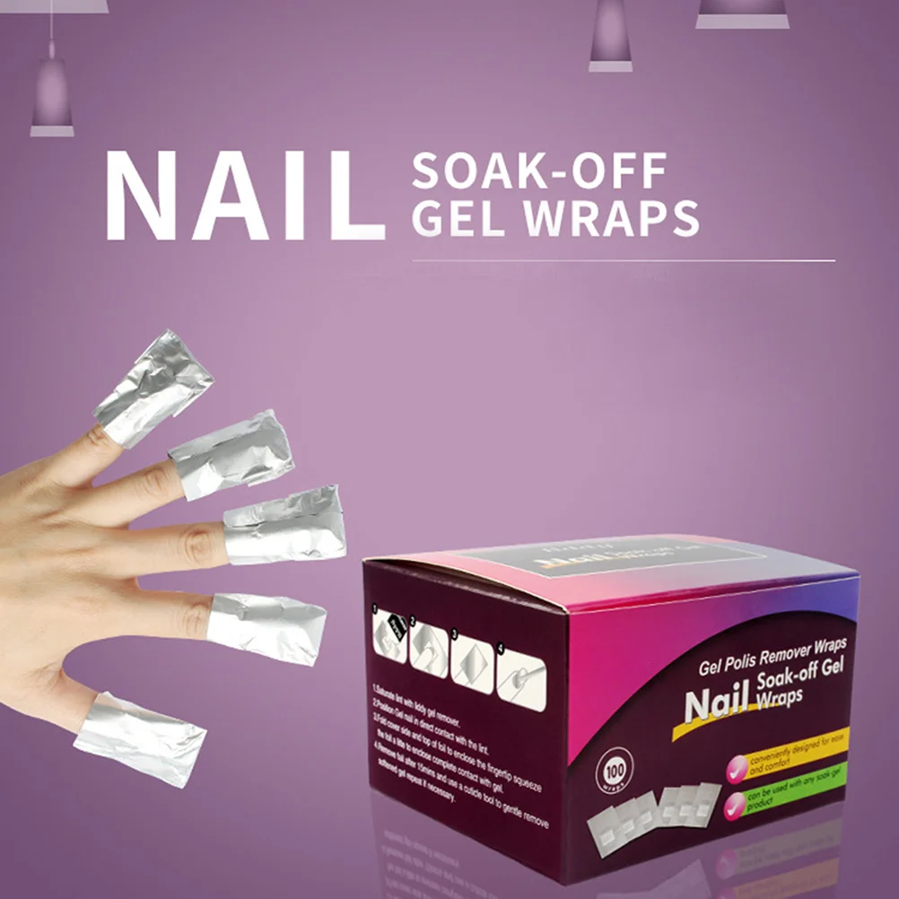 100Pcs Premium Nail Polish Remover Pads Perfect for Manicure Pedicure Cleaning Durable Long Term Use Gift Choice