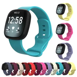 Watch Strap for Fitbit Versa 3 4 Band Sport Silicone Wristband Replacement Belt for Fitbit Sense 2 Smart Watch Bracelet Correa