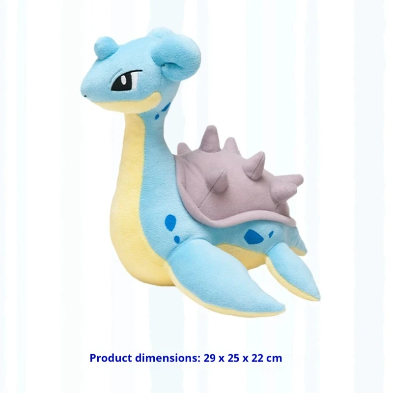 Genuine Pokemon Lapras Plush Toy Soft Stuffed Doll Cute Fluffy Companion Sleeping Playmate Anime Gift Soft Toy Anime Fans Gift